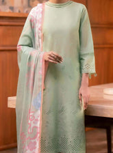 Seran Embroidered Lawn Suit Unstitched 3 Piece - SRN24FE 05 ZINIYA